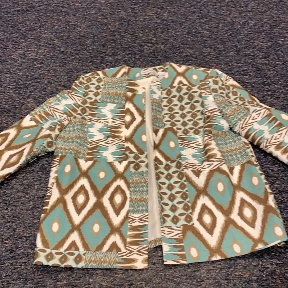 Alfred Dunner Aztec Print Blazer sz. 14